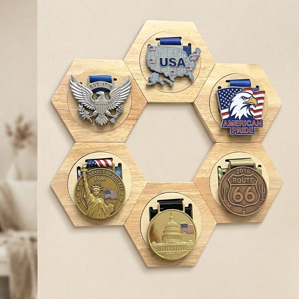 Tillson Medal Rack, wall storage for full