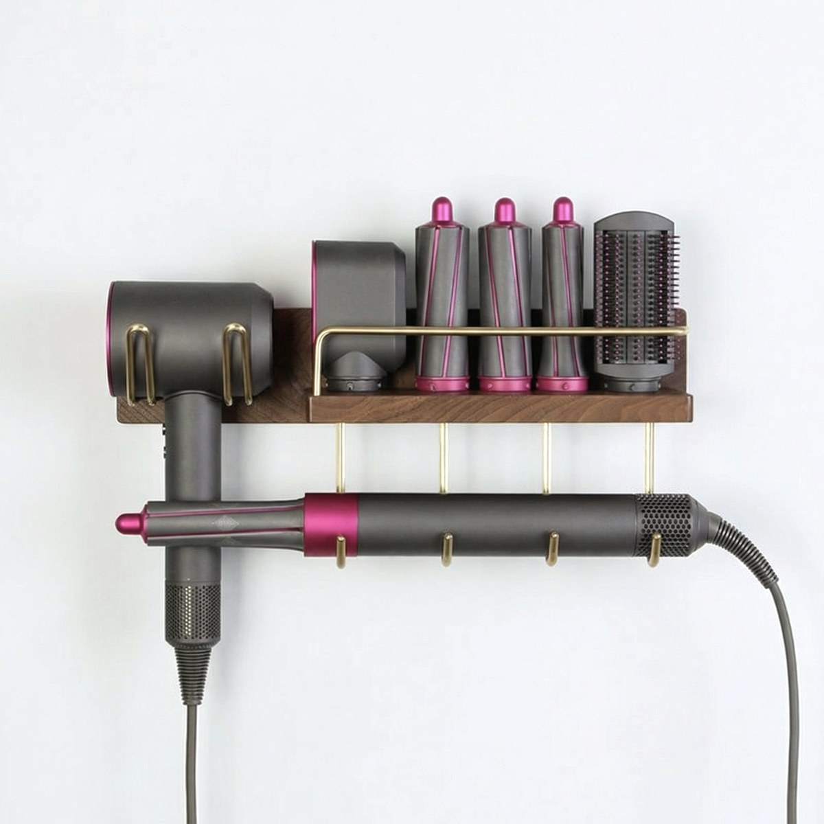 Bartlett Hair Dryer Holder, wall storage for full