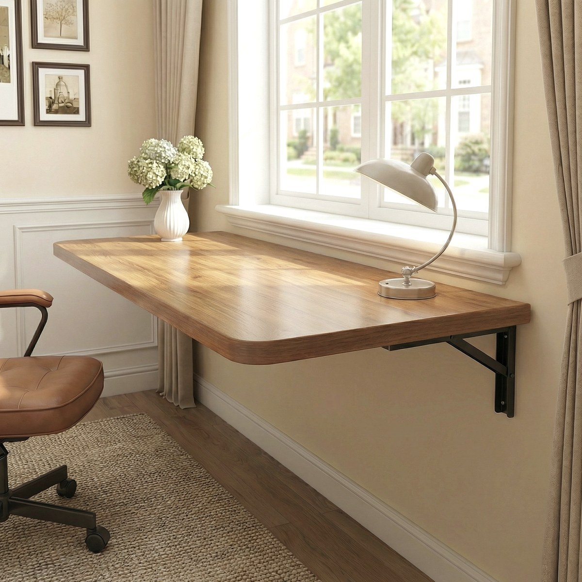 Pocasset Wall Desk, wall storage for full
