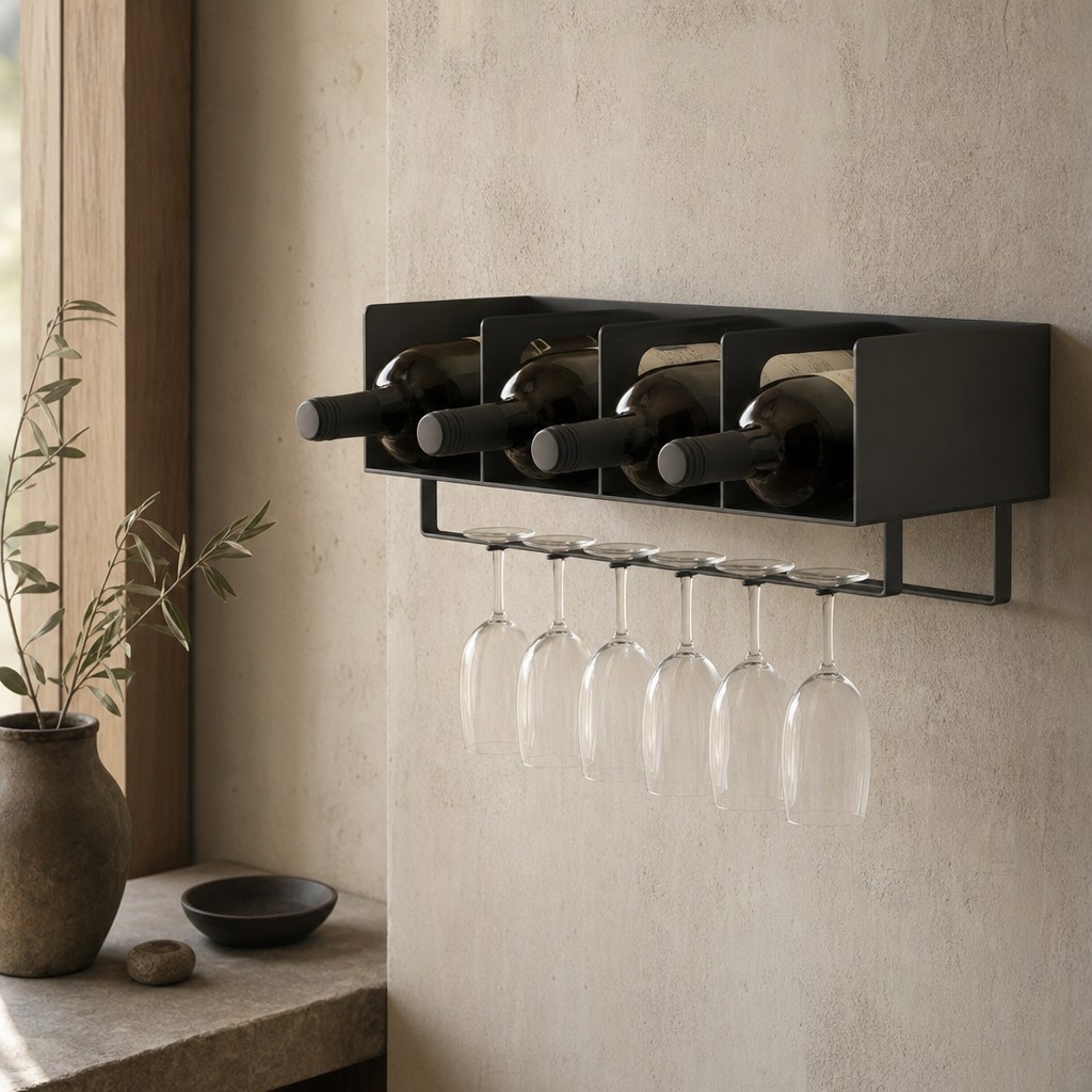 Carthago Wine Rack, wall storage for 12 kg total