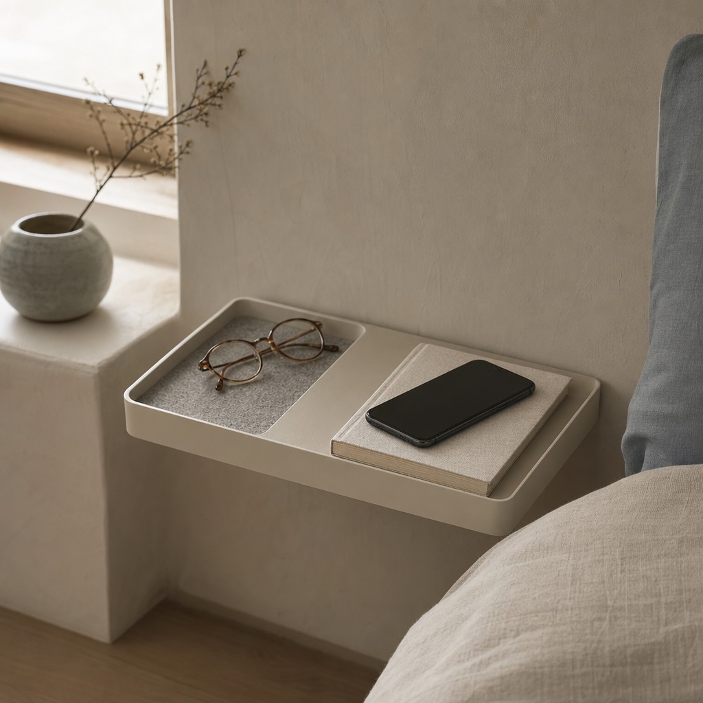 Sabine Bedside Shelf, wall storage for 3 kg