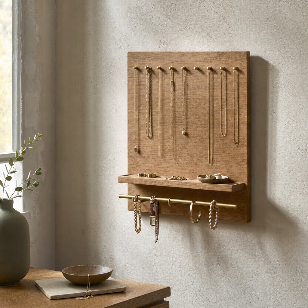 Hybla Jewelry Organizer, wall storage for 3 kg evenly distributed