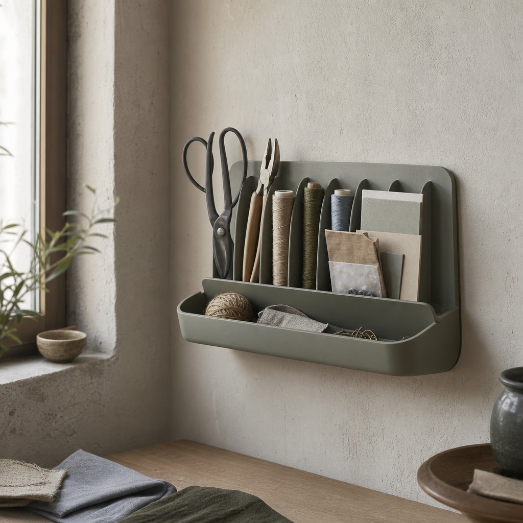 Ruspina Craft Caddy, wall storage for up to 6 kg when securely wall mounted