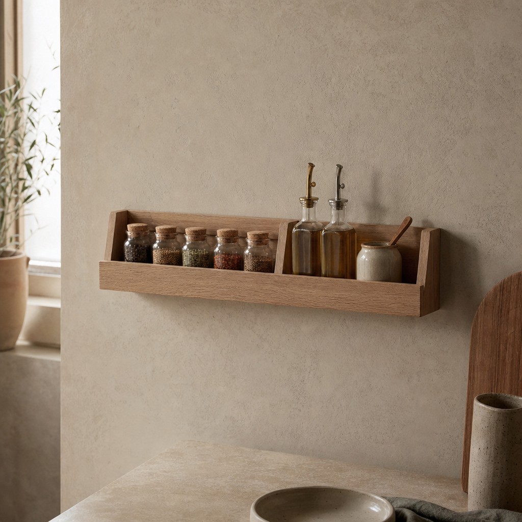 Murgia Jar Shelf, wall storage for 4 kg evenly distributed