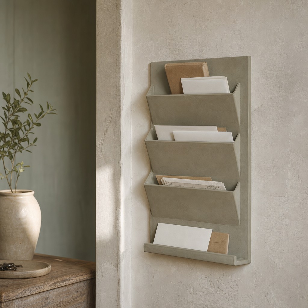 Misenum Mail Rack, wall storage for 3 kg