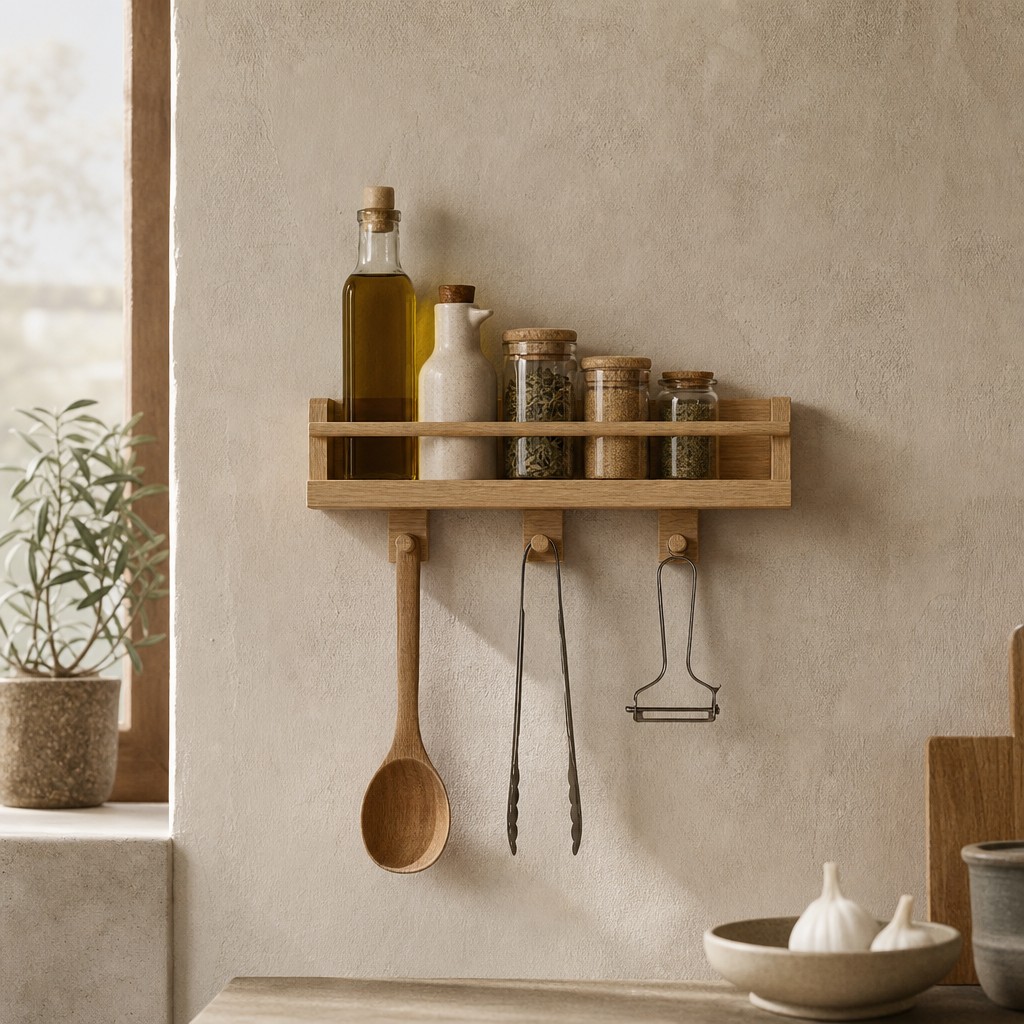 Olbia Cooking Shelf, wall storage for 8 kg, evenly distributed