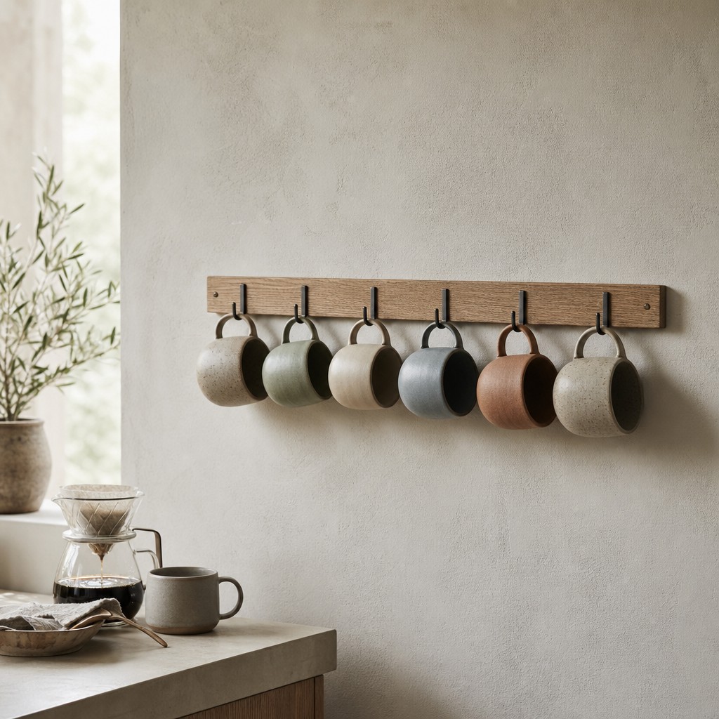 Troy Mug Rail, wall storage for 6 kg evenly distributed