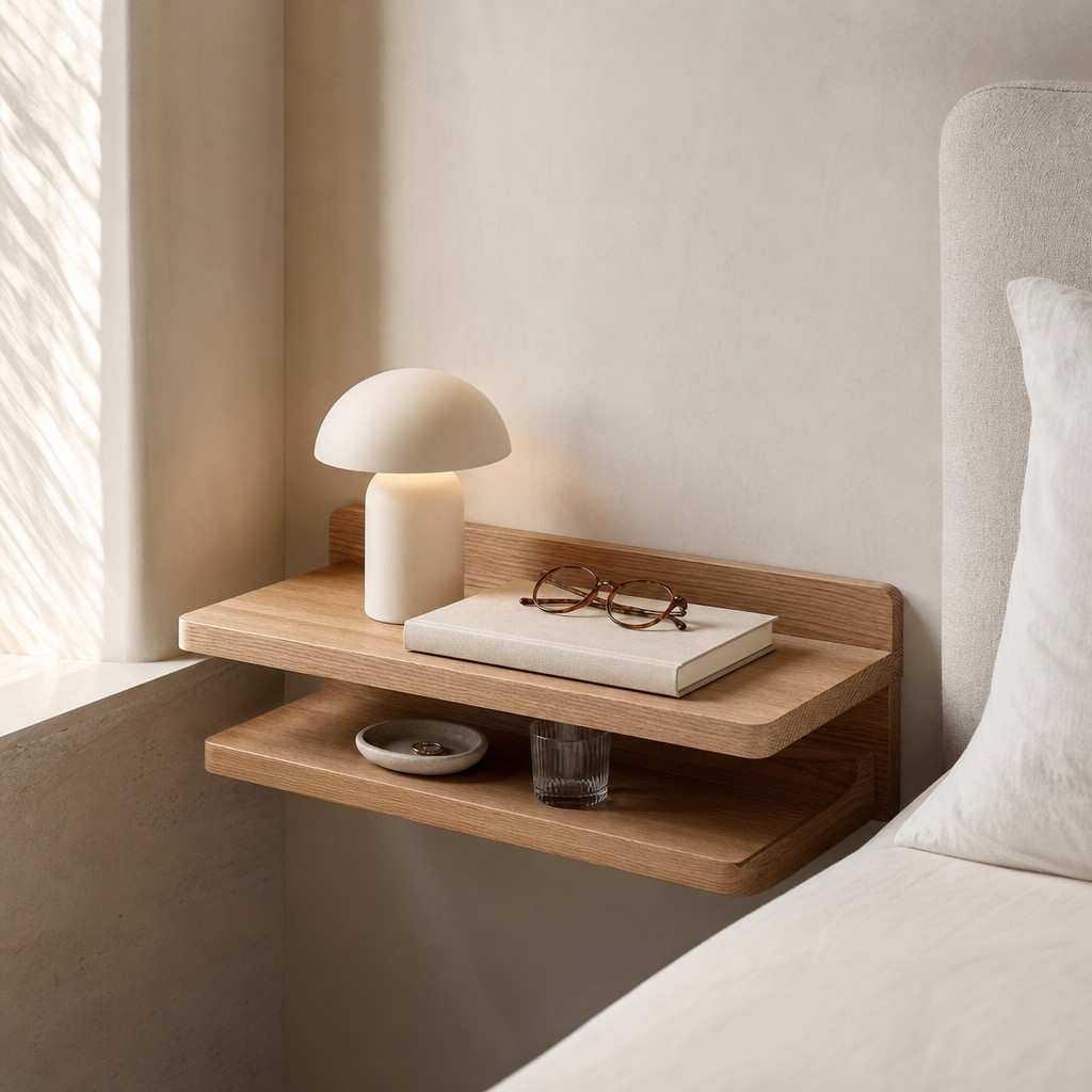 Ravenna Bedside Ledge, wall storage for 5 kg