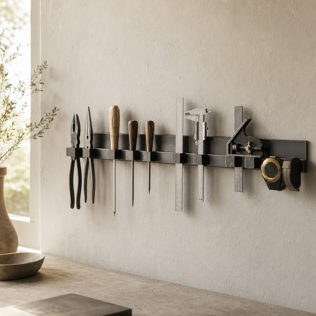 Calabria Workshop Rail, wall storage for 12 kg evenly distributed