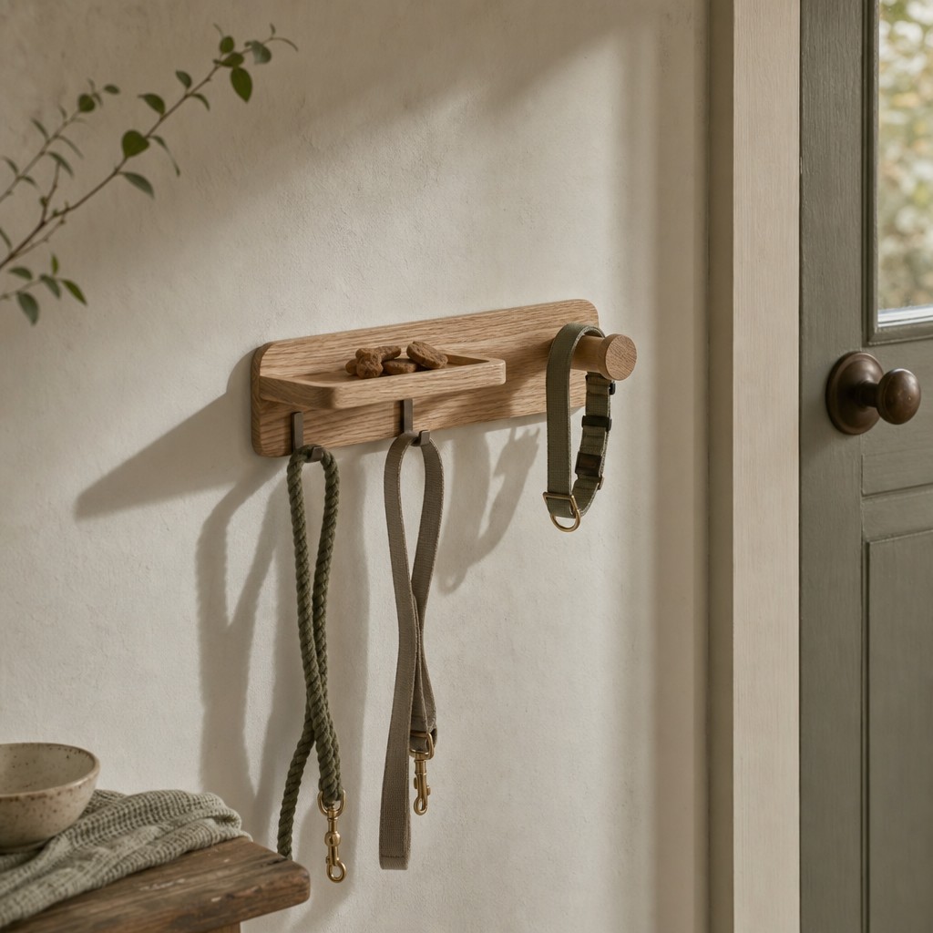 Priene Pet Rail, wall storage for 5 kg total; 2 kg per hook