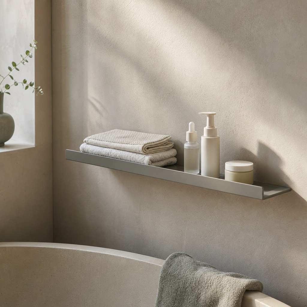 Como Bath Ledge, wall storage for 5 kg, evenly distributed