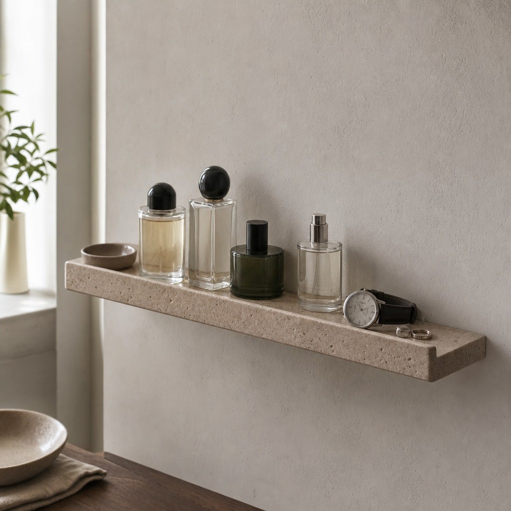 Mantua Perfume Shelf, wall storage for 3 kg