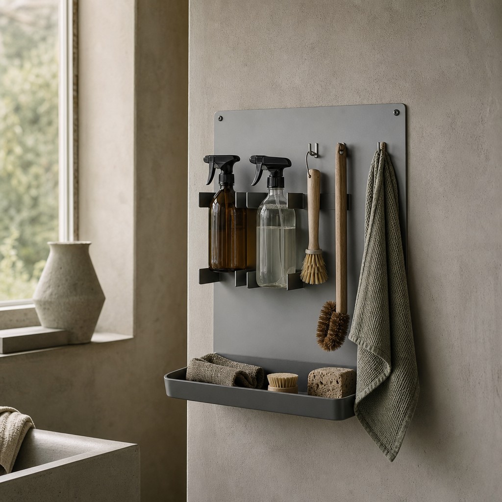 Cumaean Cleaning Panel, wall storage for 8 kg evenly distributed