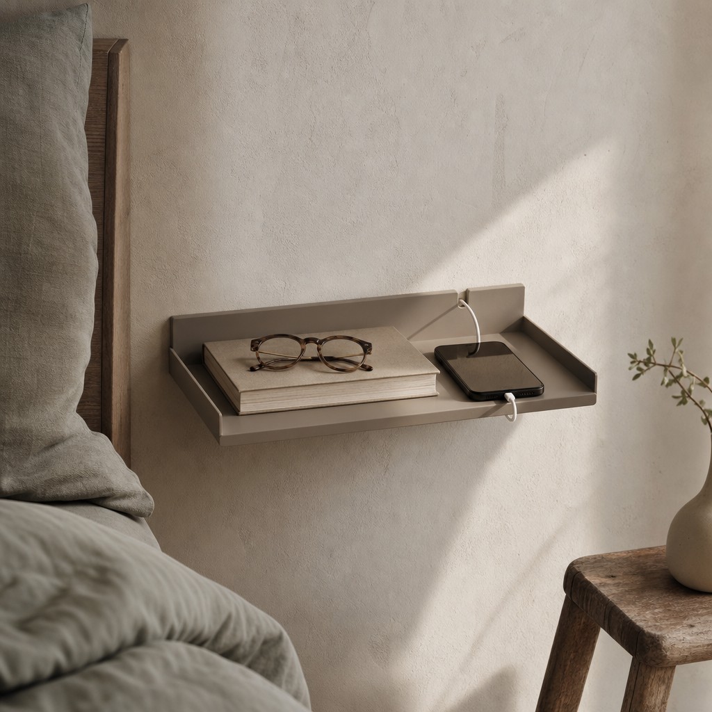 Verona Bedside Ledge, wall storage for 3 kg