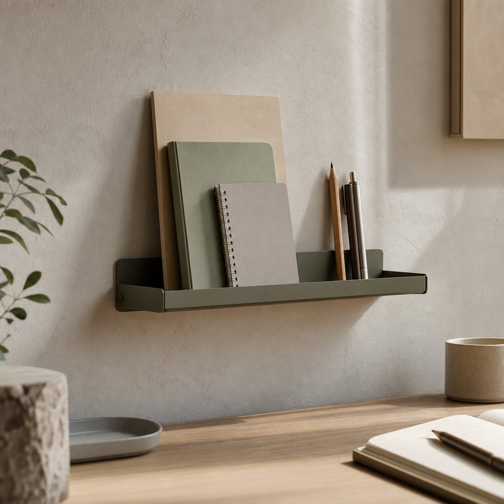 Ephesus Notebook Shelf, wall storage for 3 kg