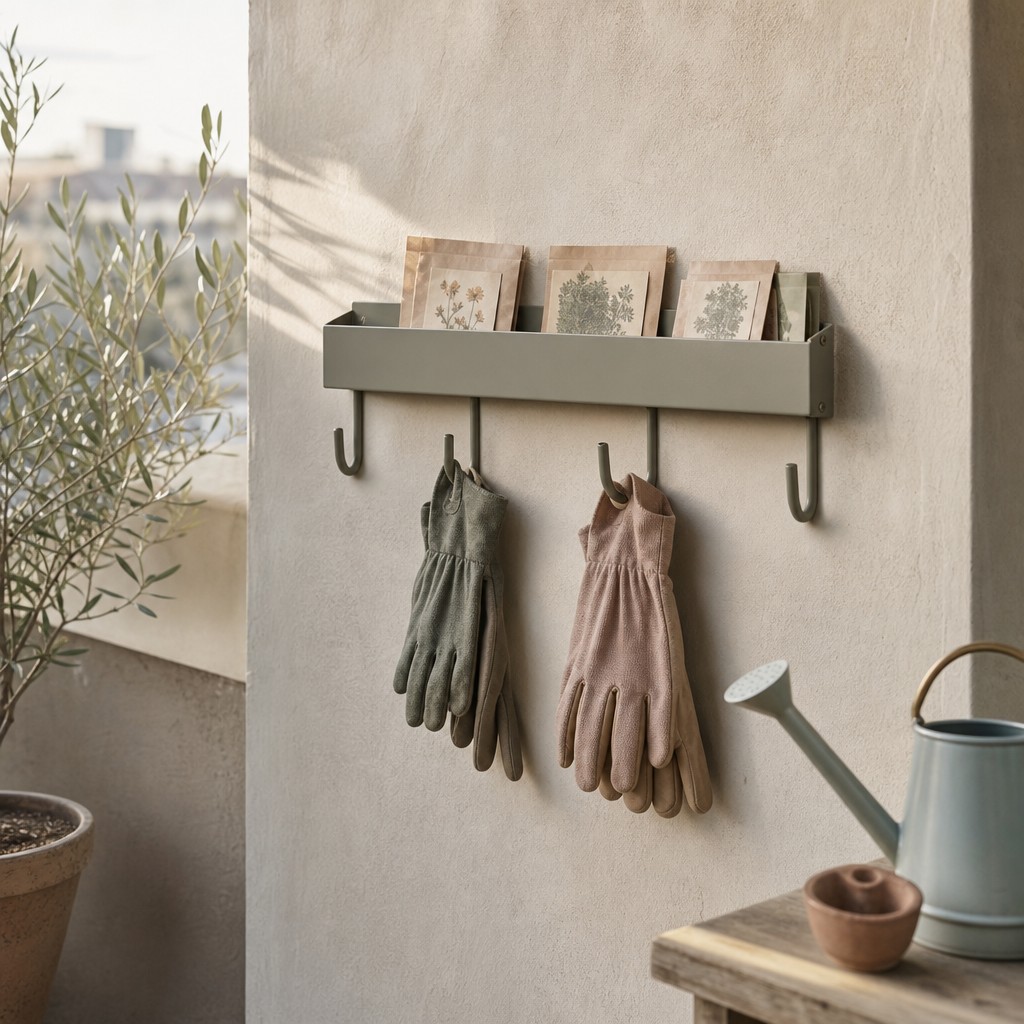 Lipari Garden Rail, wall storage for 3 kg evenly distributed