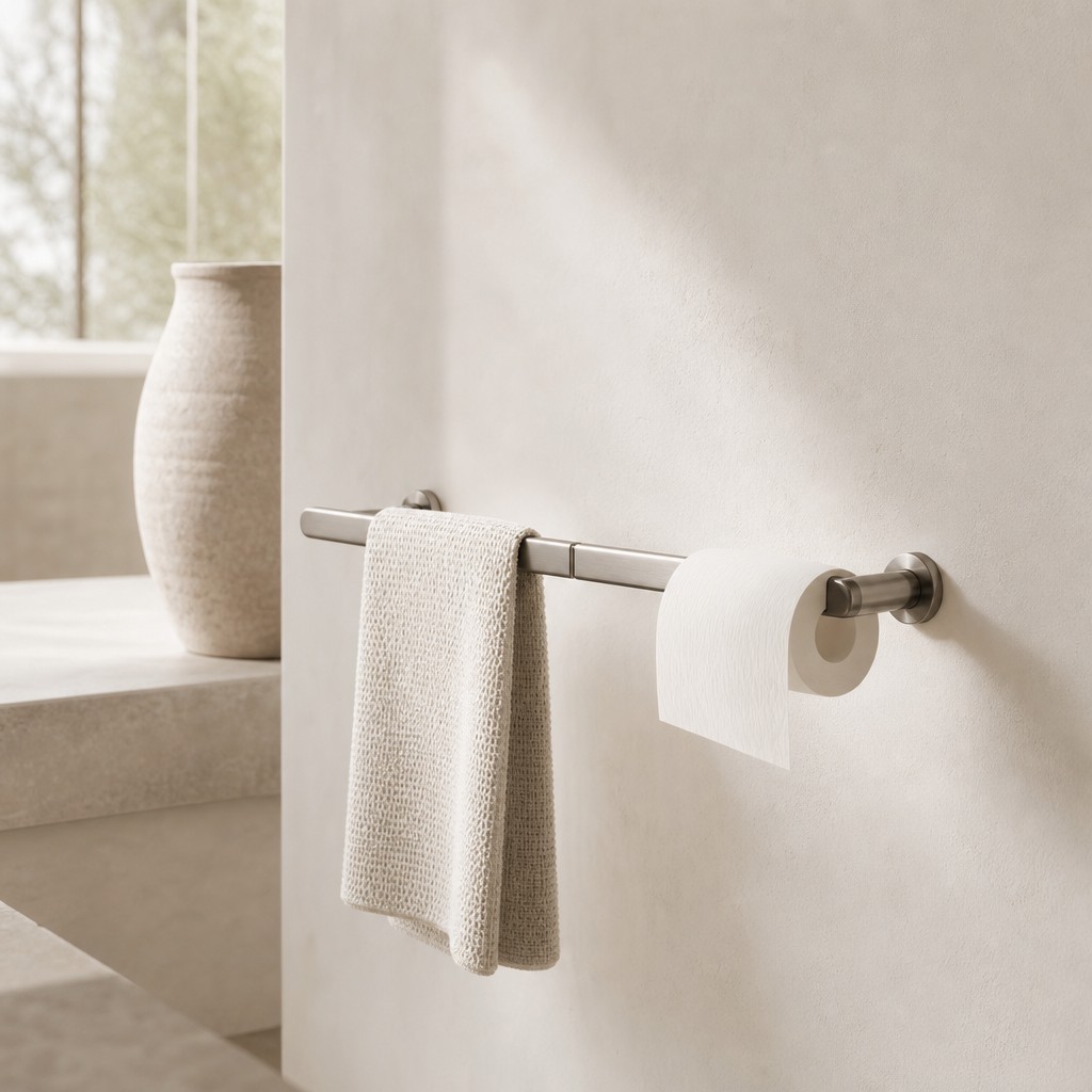 Capri Toiletry Rail, wall storage for 3 kg
