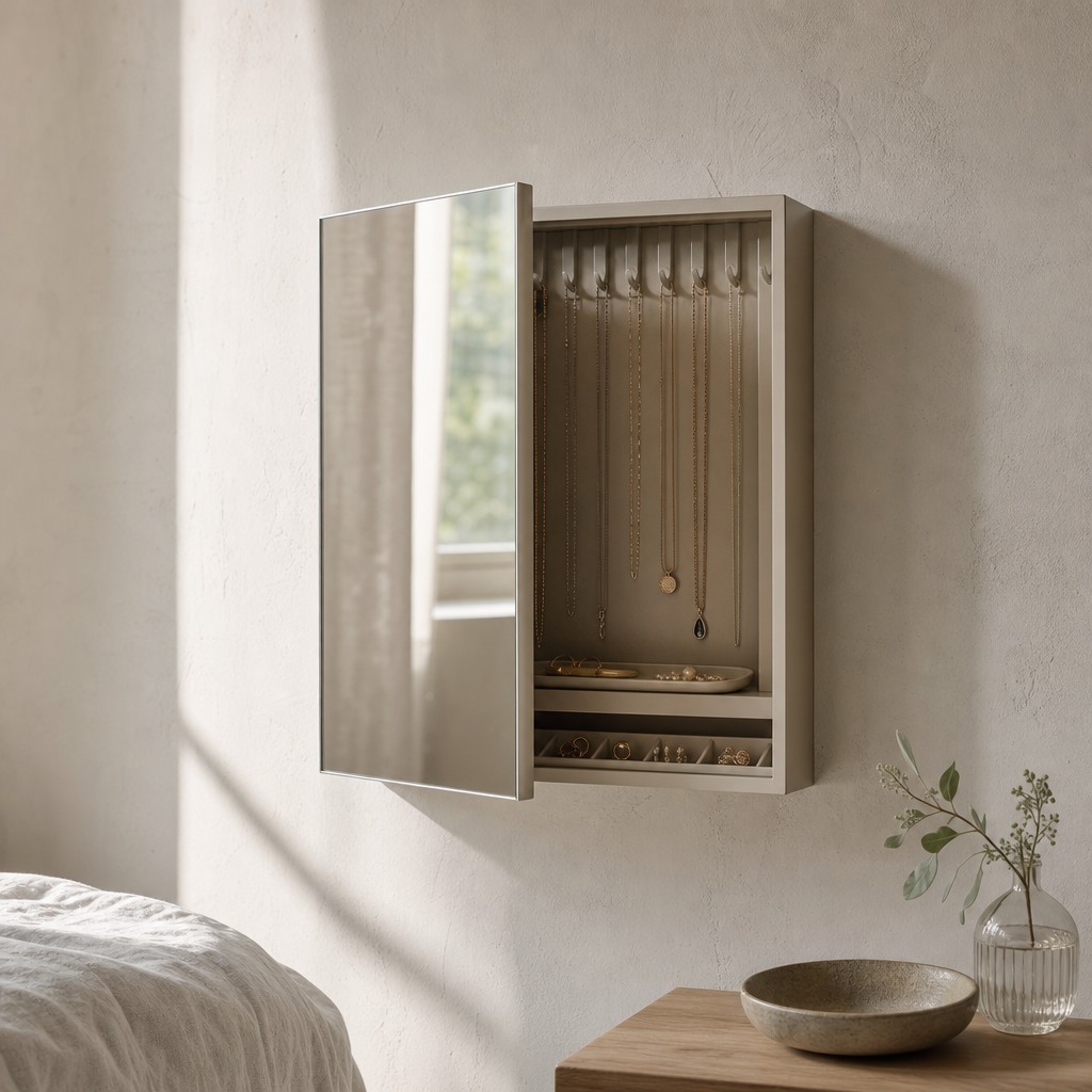 Basilicata Jewelry Cabinet, wall storage for 3 kg