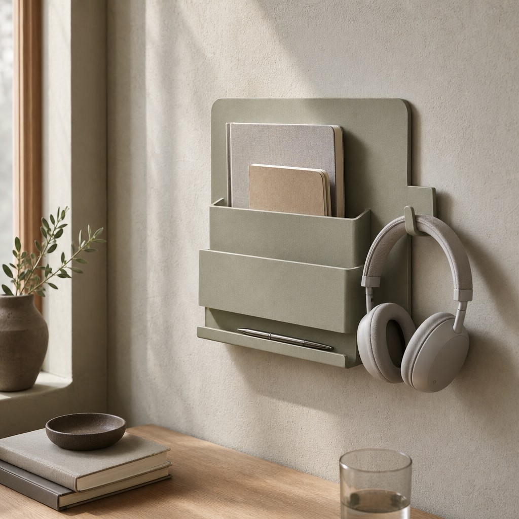 Minoa Desk Organizer, wall storage for 3 kg total