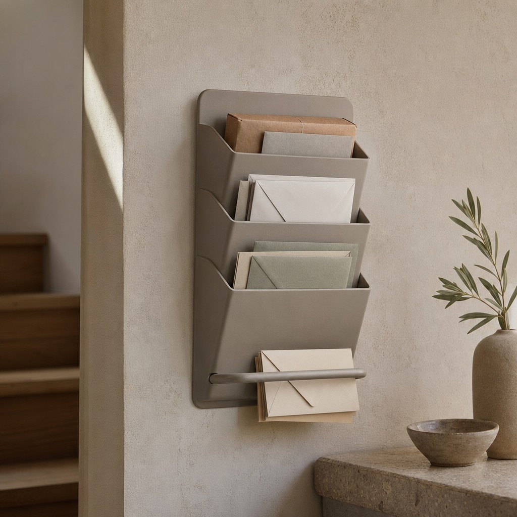 Leptis Letter Sorter, wall storage for up to 4 kg, evenly distributed